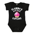 thumbnail image 1 of Inktastic Glammas Little Cupcake Girls Baby Bodysuit, 1 of 5