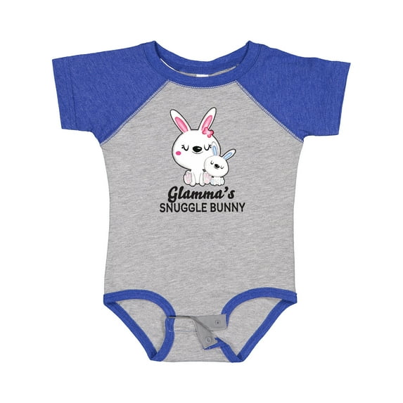 Inktastic Glammas Snuggle Bunny Easter Boys Baby Bodysuit