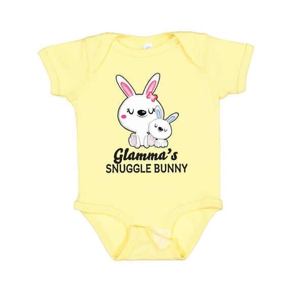 Inktastic Glammas Snuggle Bunny Easter Boys Baby Bodysuit
