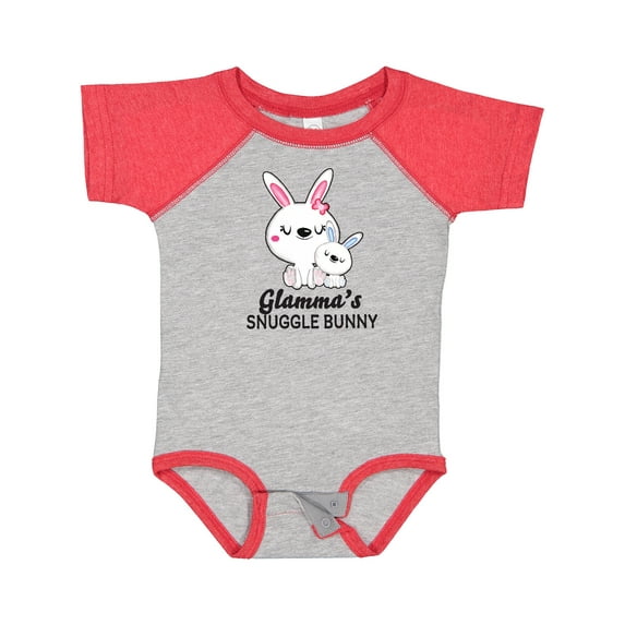 Inktastic Glammas Snuggle Bunny Easter Boys Baby Bodysuit