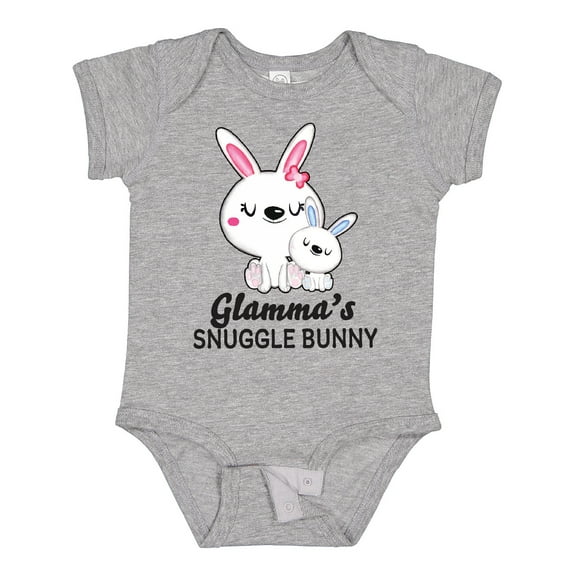 Inktastic Glammas Snuggle Bunny Easter Boys Baby Bodysuit