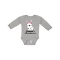 thumbnail image 1 of Inktastic Glammas Snuggle Bunny Easter Boys Long Sleeve Baby Bodysuit, 1 of 5