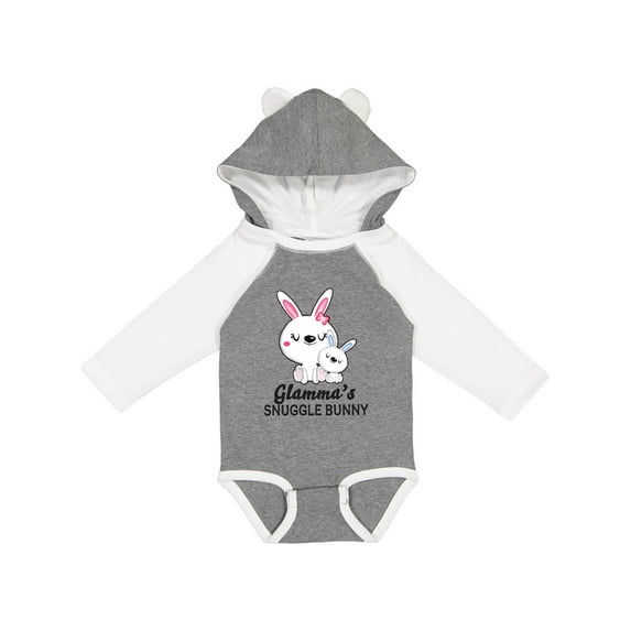 Inktastic Glammas Snuggle Bunny Easter Boys Long Sleeve Baby Bodysuit