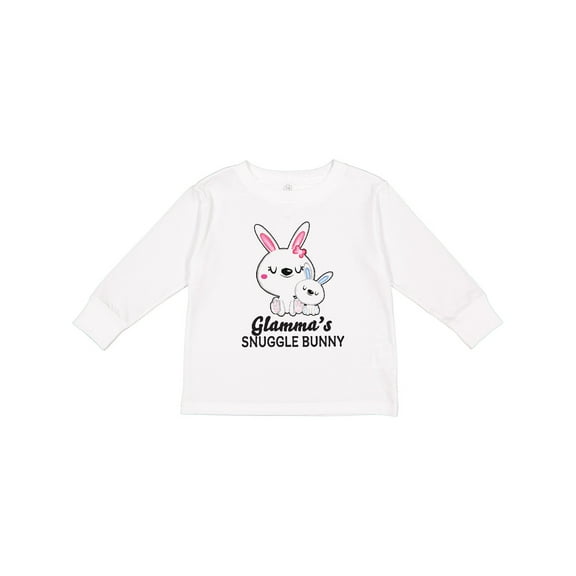 Inktastic Glammas Snuggle Bunny Easter Boys Long Sleeve Toddler T-Shirt