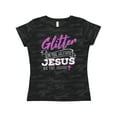 thumbnail image 1 of Inktastic Glitter Jesus Women's T-Shirt, 1 of 5