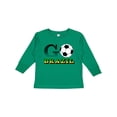 thumbnail image 1 of Inktastic Go, Brazil- Soccer, Football Boys or Girls Long Sleeve Toddler T-Shirt, 1 of 5