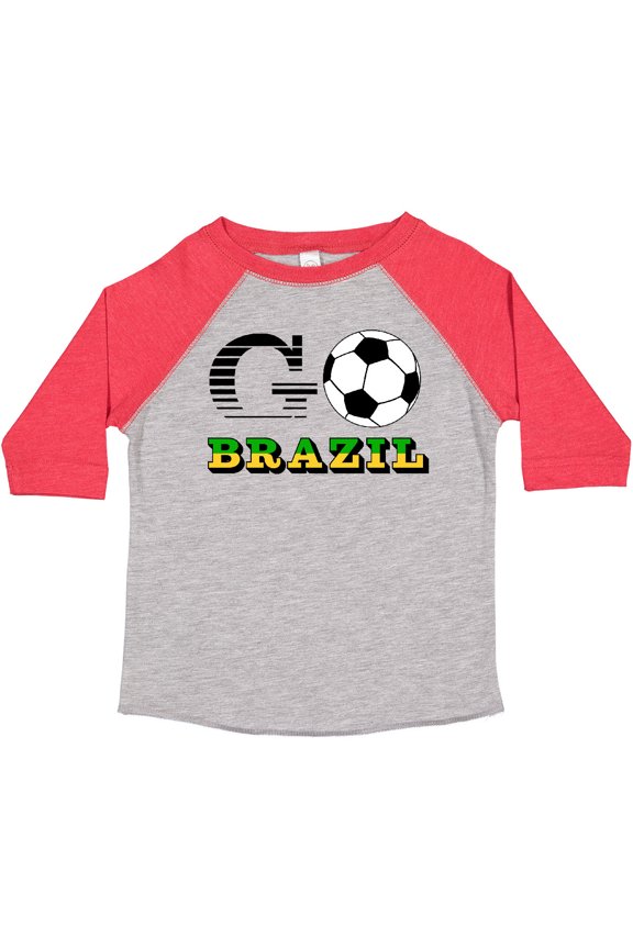 Go, Brazil- Soccer, Football Boys or Girls Toddler T-Shirt