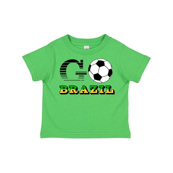 Inktastic Go, Brazil- Soccer, Football Boys or Girls Toddler T-Shirt