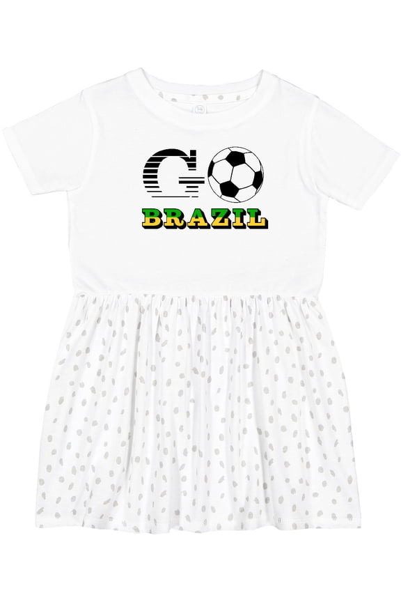 Go, Brazil- Soccer, Football Girls Toddler Dress