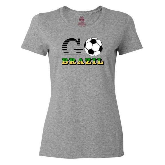 Inktastic Go, Brazil- Soccer, Football Women's T-Shirt