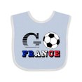 thumbnail image 1 of Inktastic Go, France Soccer, Football Boys or Girls Baby Bib, 1 of 4