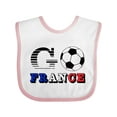 thumbnail image 1 of Inktastic Go, France Soccer, Football Boys or Girls Baby Bib, 1 of 4