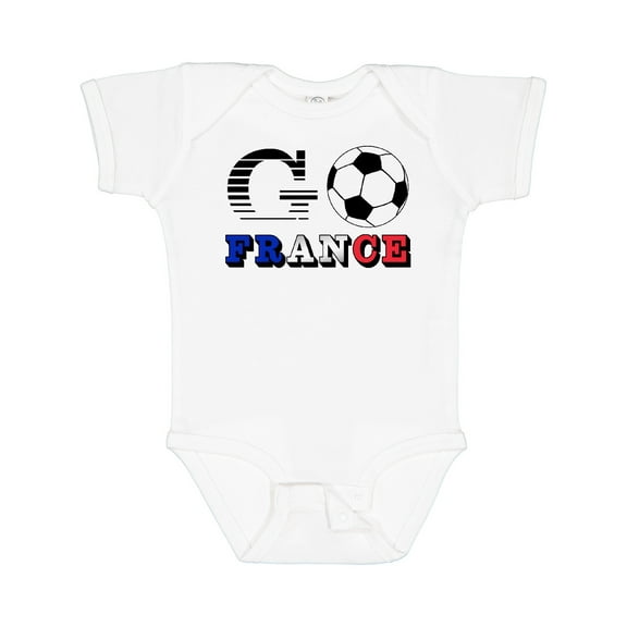 Inktastic Go, France- Soccer, Football Boys or Girls Baby Bodysuit