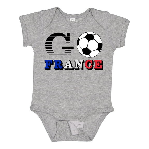 Inktastic Go, France- Soccer, Football Boys or Girls Baby Bodysuit