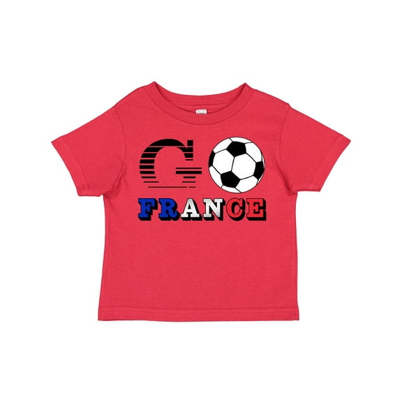 Inktastic Go, France- Soccer, Football Boys or Girls Toddler T-Shirt