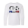 thumbnail image 1 of Inktastic Go, France- Soccer, Football Long Sleeve Youth T-Shirt, 1 of 5