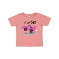 thumbnail image 1 of Inktastic Go Go Go Pink Racing Car Boys or Girls Baby T-Shirt, 1 of 5