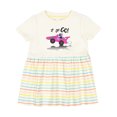 thumbnail image 1 of Inktastic Go Go Go Pink Racing Car Girls Baby Dress, 1 of 5