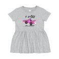 thumbnail image 1 of Inktastic Go Go Go Pink Racing Car Girls Baby Dress, 1 of 5
