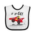 thumbnail image 1 of Inktastic Go Go Go Red Racing Car Boys or Girls Baby Bib, 1 of 4
