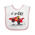 thumbnail image 1 of Inktastic Go Go Go Red Racing Car Boys or Girls Baby Bib, 1 of 4