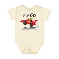 thumbnail image 1 of Inktastic Go Go Go Red Racing Car Boys or Girls Baby Bodysuit, 1 of 5