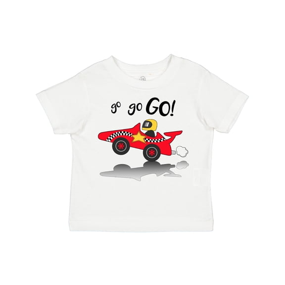 Inktastic Go Go Go Red Racing Car Boys or Girls Toddler T-Shirt