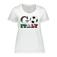 thumbnail image 1 of Inktastic Go, Italy- Soccer, Football Women's Plus Size T-Shirt, 1 of 5