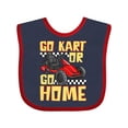 thumbnail image 1 of Inktastic Go Kart Funny Go Karting Boys or Girls Baby Bib, 1 of 4