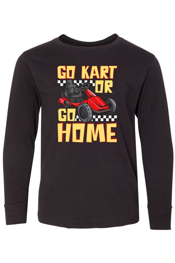 Go Kart Funny Go Karting Long Sleeve Youth T-Shirt