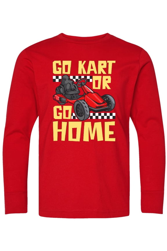 Go Kart Funny Go Karting Long Sleeve Youth T-Shirt