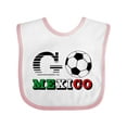 thumbnail image 1 of Inktastic Go, Mexico- Soccer, Football Boys or Girls Baby Bib, 1 of 4