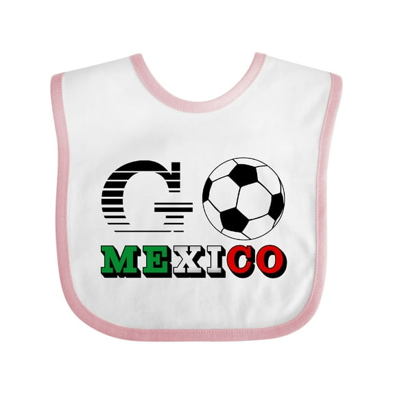 Inktastic Go, Mexico- Soccer, Football Boys or Girls Baby Bib