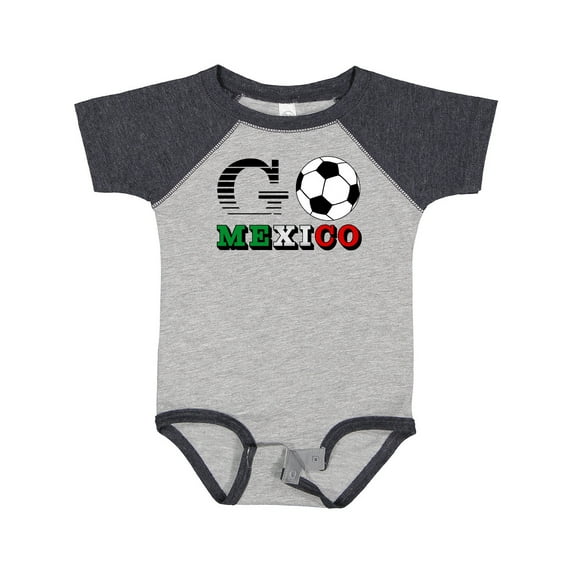 Inktastic Go, Mexico- Soccer, Football Boys or Girls Baby Bodysuit