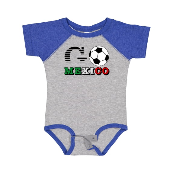 Inktastic Go, Mexico- Soccer, Football Boys or Girls Baby Bodysuit