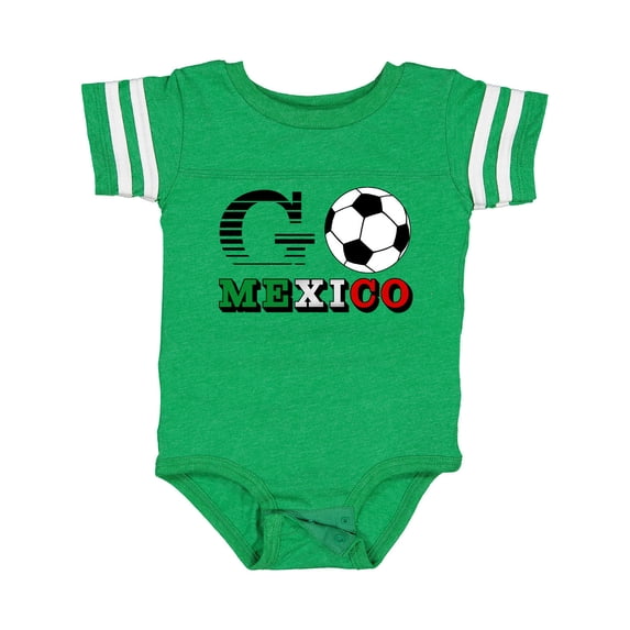 Inktastic Go, Mexico- Soccer, Football Boys or Girls Baby Bodysuit