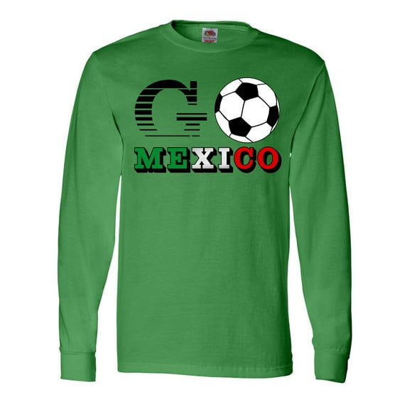Inktastic Go, Mexico- Soccer, Football Long Sleeve T-Shirt