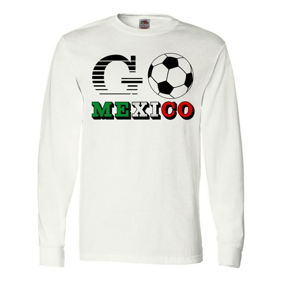 Inktastic Go, Mexico- Soccer, Football Long Sleeve T-Shirt