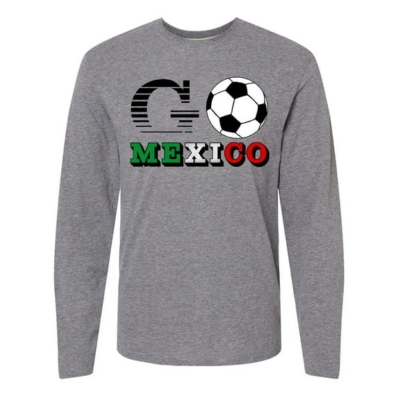 Inktastic Go, Mexico- Soccer, Football Long Sleeve T-Shirt
