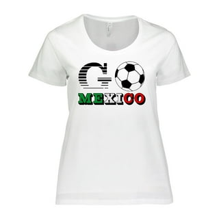 Inktastic Go, Mexico- Soccer, Football Women's Plus Size T-Shirt