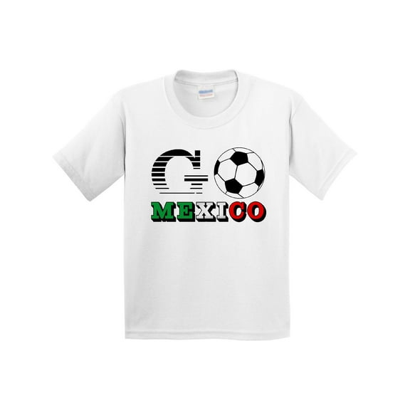 Inktastic Go, Mexico Soccer, Football Youth T-Shirt