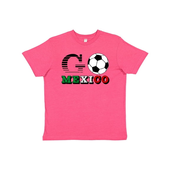 Inktastic Go, Mexico Soccer, Football Youth T-Shirt