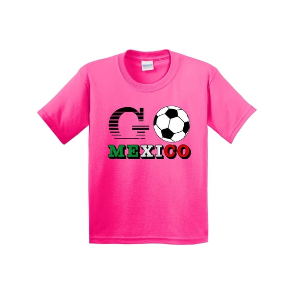 Inktastic Go, Mexico Soccer, Football Youth T-Shirt