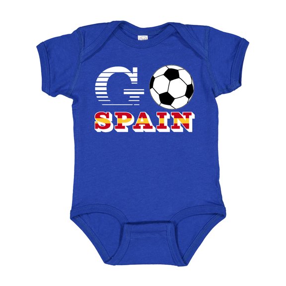 Inktastic Go, Spain- Soccer, Football Boys or Girls Baby Bodysuit