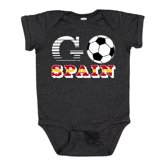 Inktastic Go, Spain- Soccer, Football Boys or Girls Baby Bodysuit