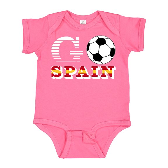 Inktastic Go, Spain- Soccer, Football Boys or Girls Baby Bodysuit