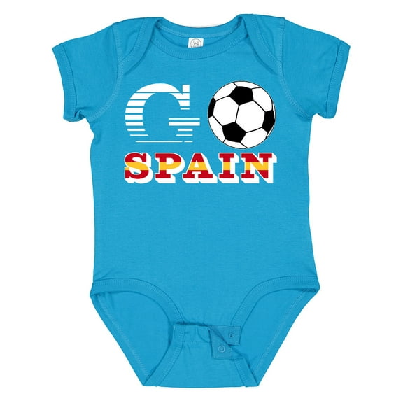 Inktastic Go, Spain- Soccer, Football Boys or Girls Baby Bodysuit