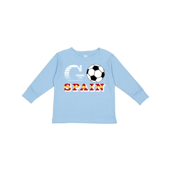 Inktastic Go, Spain- Soccer, Football Boys or Girls Long Sleeve Toddler T-Shirt