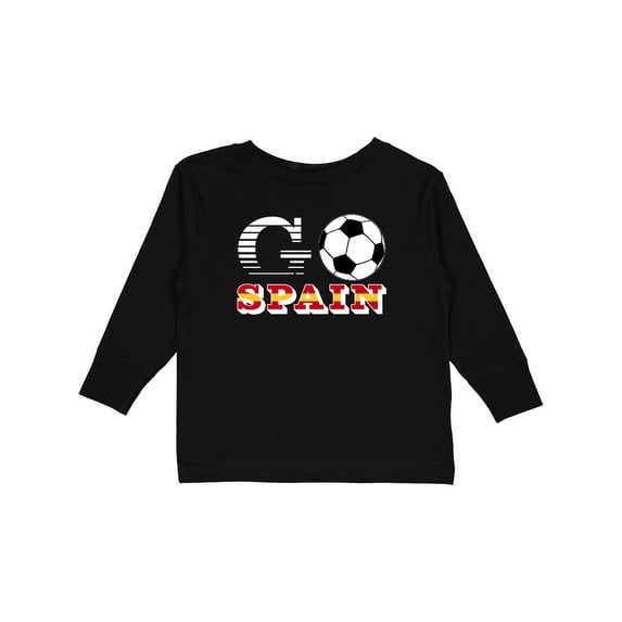 Inktastic Go, Spain- Soccer, Football Boys or Girls Long Sleeve Toddler T-Shirt