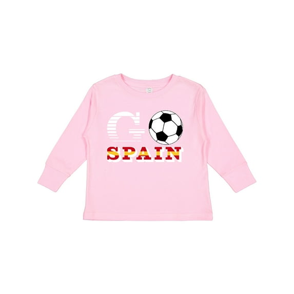 Inktastic Go, Spain- Soccer, Football Boys or Girls Long Sleeve Toddler T-Shirt